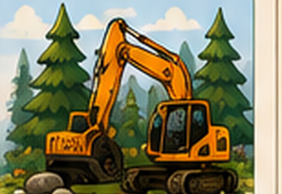 Cartoon Timber Landscape and Supply artwork