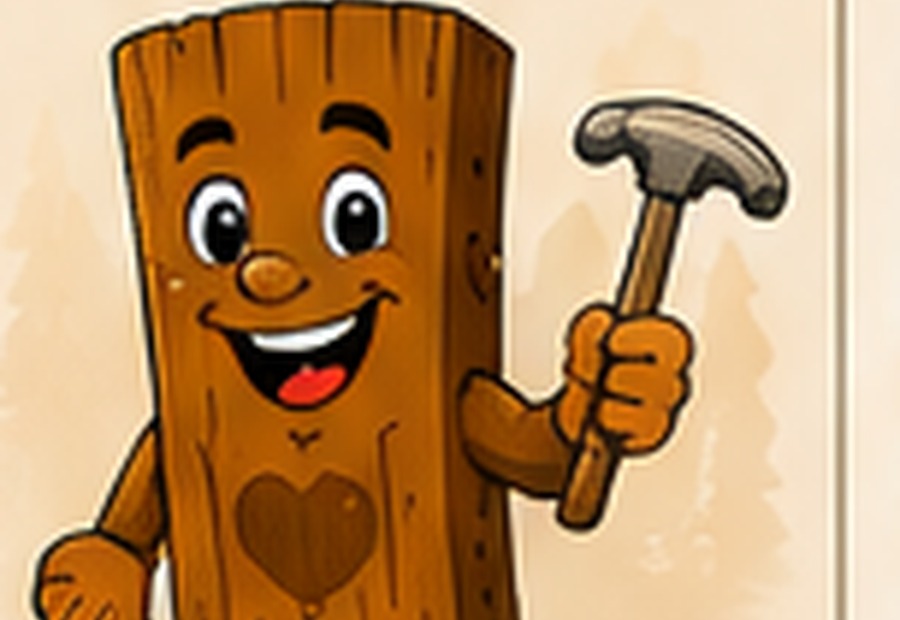 Cartoon Timber Wood Works artwork